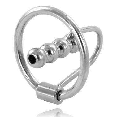 Metal Hard - Glansring med Uretralplug 30mm
