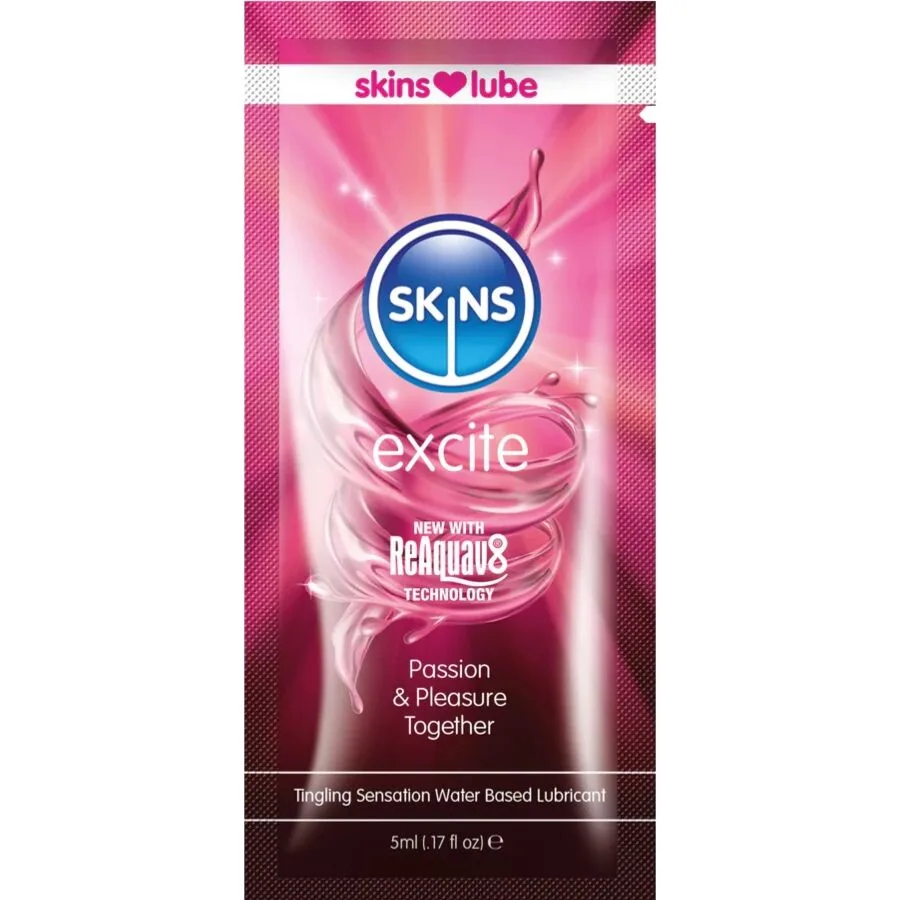 Skins Excite Vattenbaserat Upphetsningsglidmedel – Endosdos 5 ml