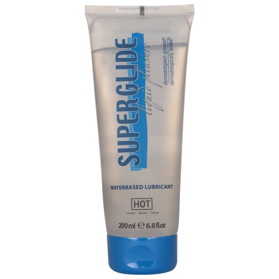 HOT Superglide Liquid Pleasure Vattenbaserat Glidmedel 200ml