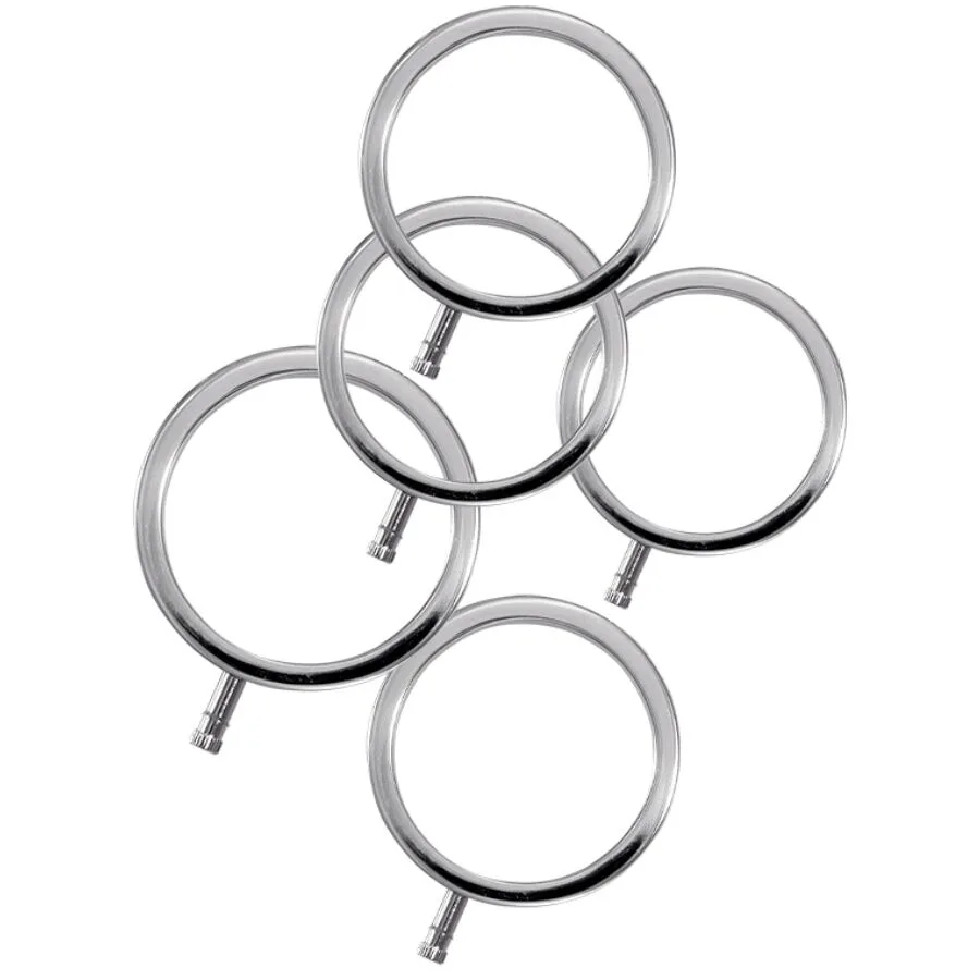 ElectraStim - ElectraRings Metalliska Penisringar, förpackning med 5