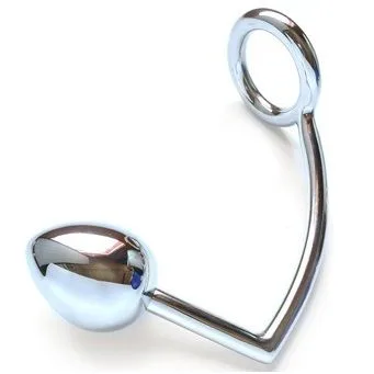Metal Hard - Penisring med Analkrok 50mm