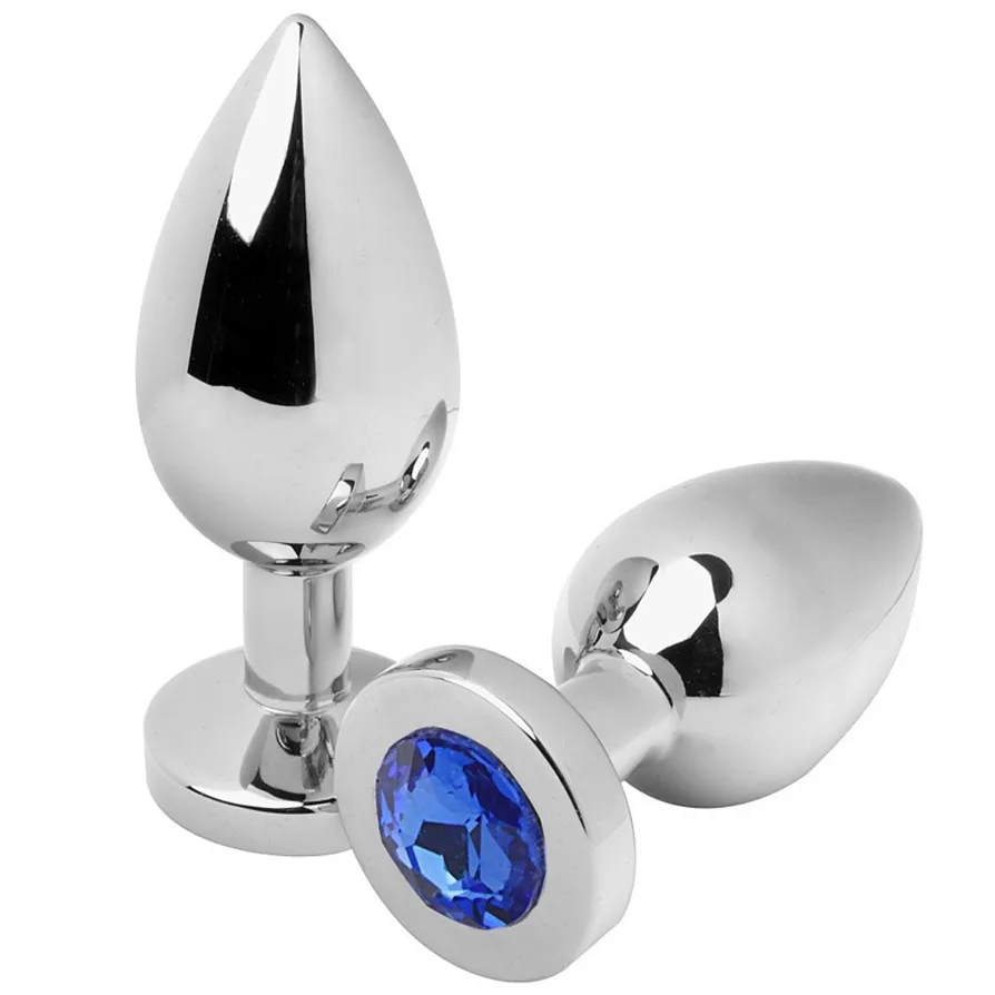 Metal Hard - Diamond Blue Anal Plug Small 5.71 cm