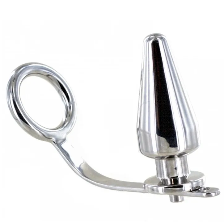 Metal Hard - Stålpensring med Analplugg 45 x 45mm