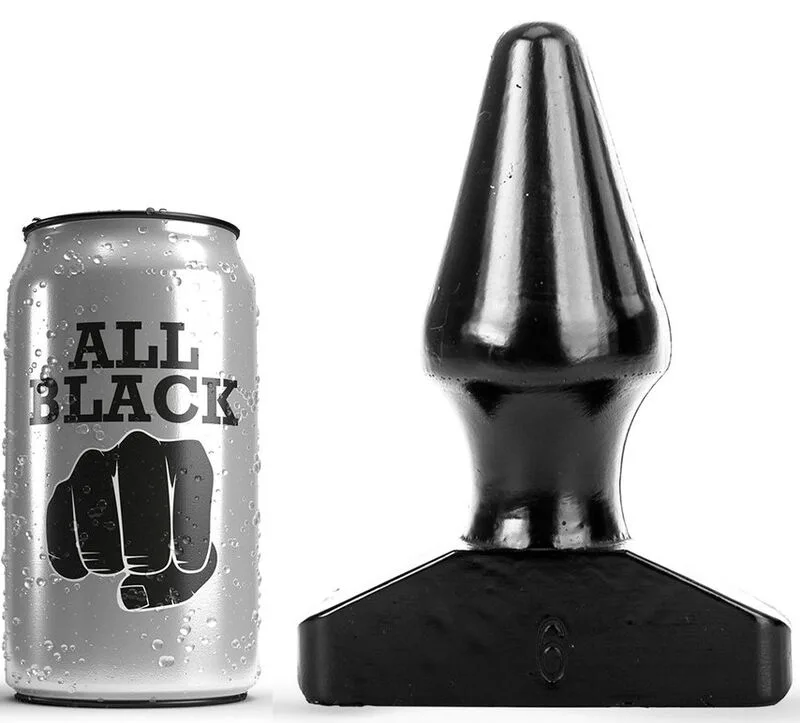 All Black Analplug – 15,5 cm Tillspetsad Njutningsprob