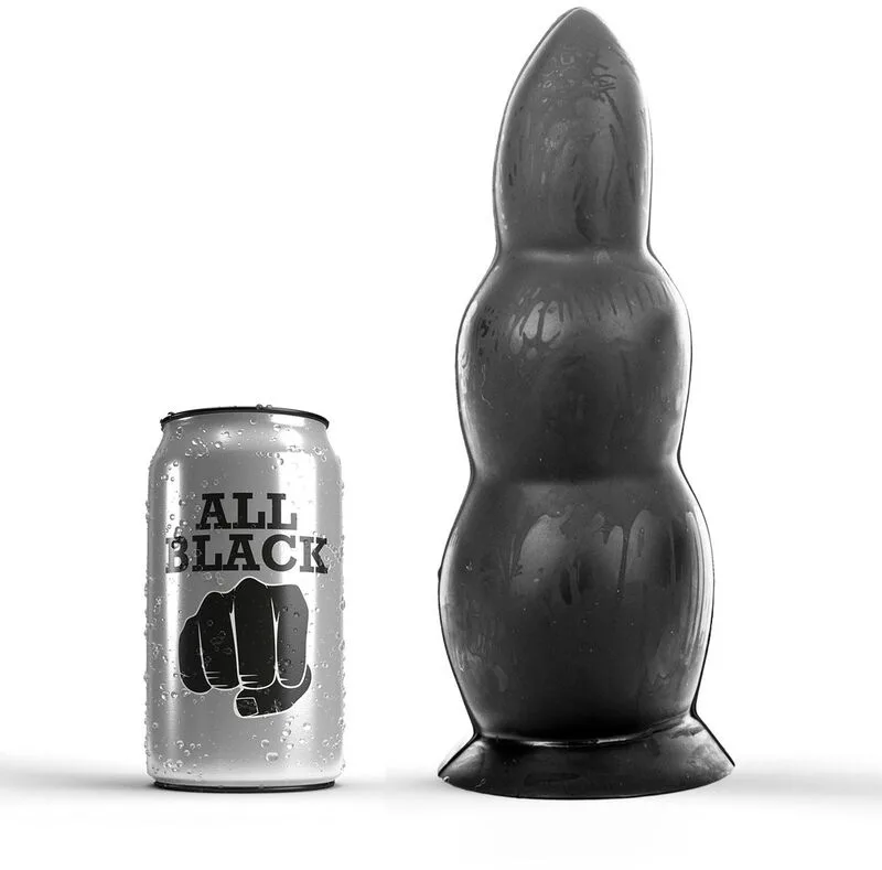 All Black Analplug – 23 cm Gradvis Avsmalnande Analträningsleksak
