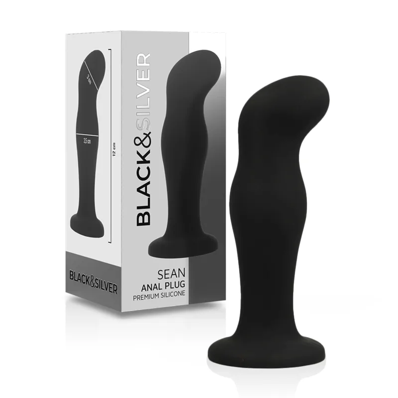 Black & Silver – Sean Premium Analplug i Mjuk Silikon