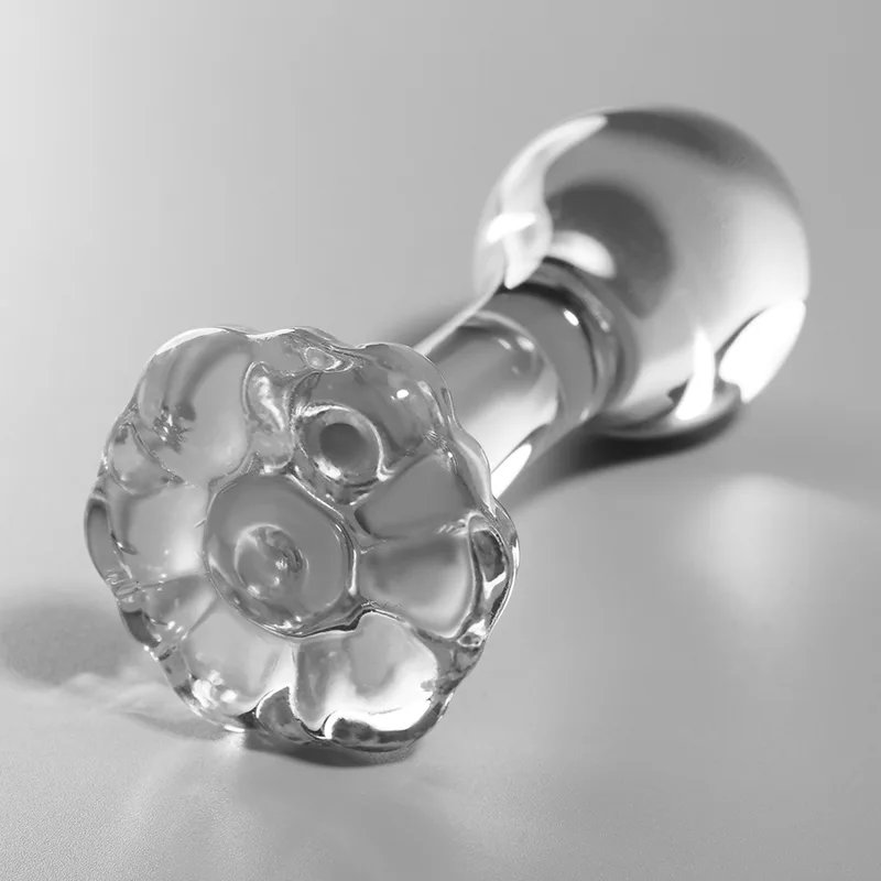 Nebula Series by Ibiza – Model 2 Analplug i Borosilikatglas | Klar | 11 cm Längd | 3,5 cm Diameter