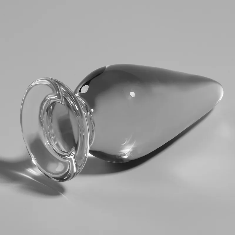 Nebula Series by Ibiza – Modell 4 Analplug i Borosilikatglas | Klar | 11 cm Längd | 5 cm Diameter