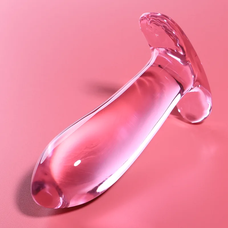 Nebula Series by Ibiza – Modell 5 Analplug i Borosilikatglas | Rosa | 12,5 cm Längd | 3,5 cm Diameter