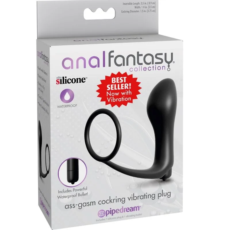 Anal Fantasy Elite Collection - Pleasure Ring Vibrating Anal Plug