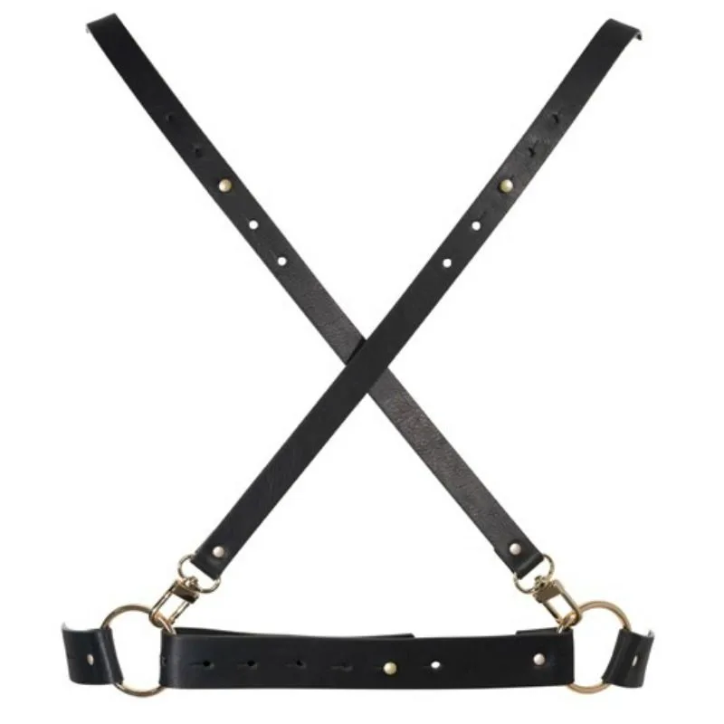 Bijoux Indiscrets Maze X Body Harness – Svart Vegansk Polyuretan
