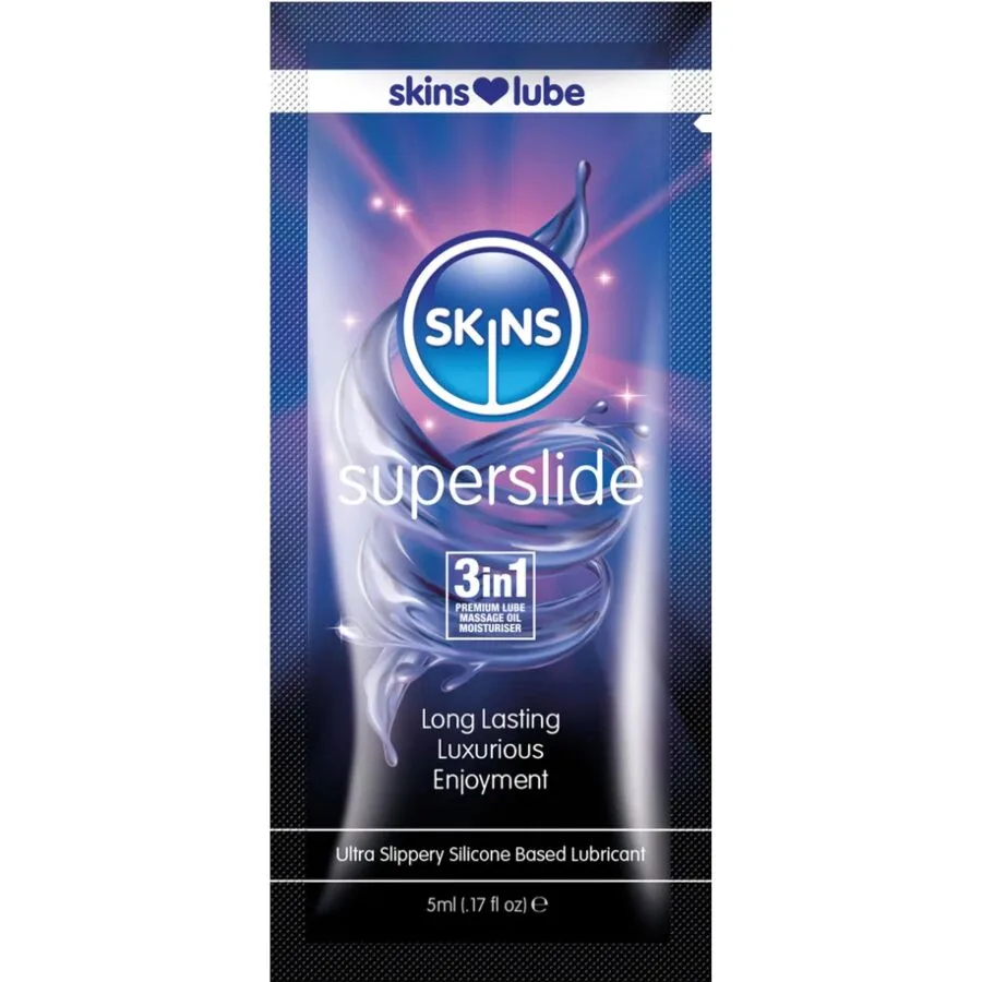 Skins Superslide Silikonbaserat Personligt Glidmedel – Engångspåse 5ml