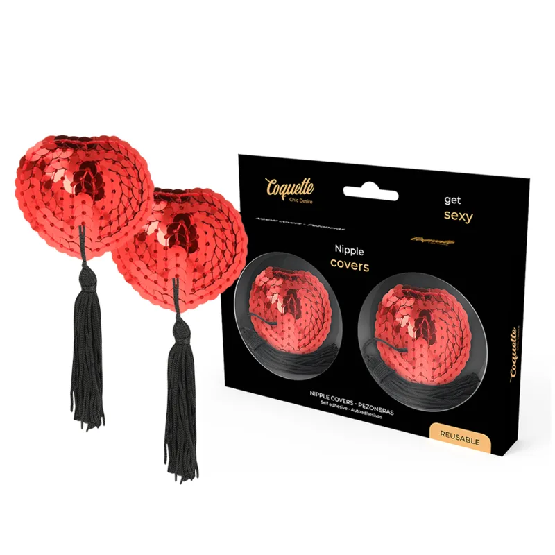 Coquette Chic Desire Nipple Covers – Röd
