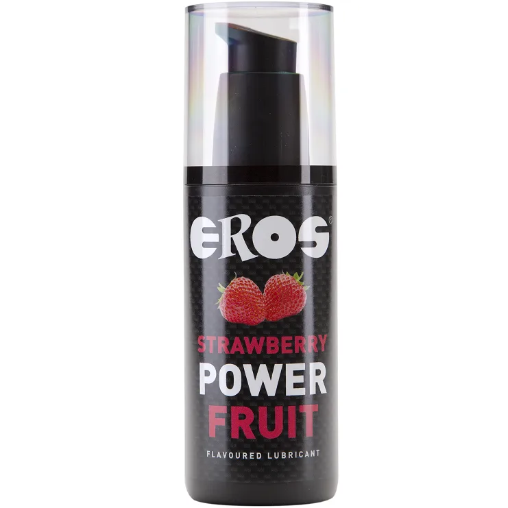 Eros Power Line - Jordgubbssmaksatt Personligt Glidmedel med Fruktsmak