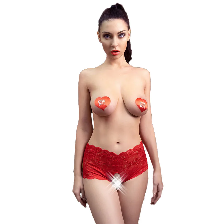 Chilirose CR 4641 Crotchless Panties – Röd | Storlek S/M